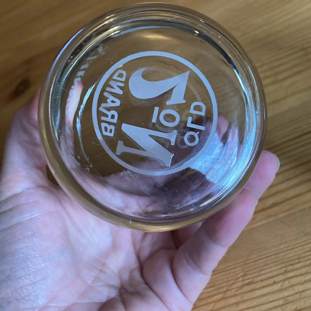 Jack Daniels Whiskey Glass Old No. 7 Brand Clear Rocks Round Set of 2